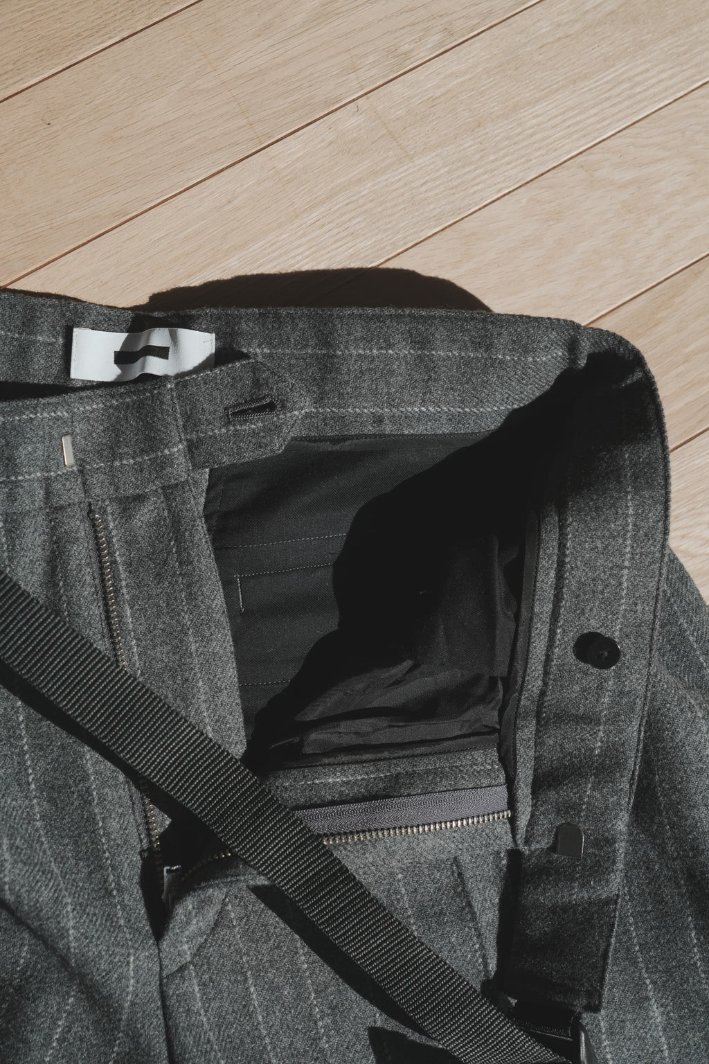 REVERBERATE "TACKED TROUSERS-TW" [GREY]
