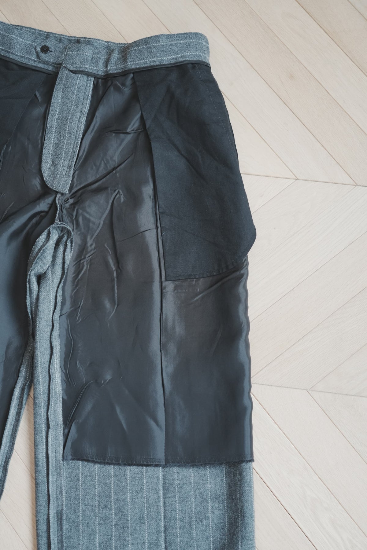 REVERBERATE "TACKED TROUSERS-TW" [GREY]