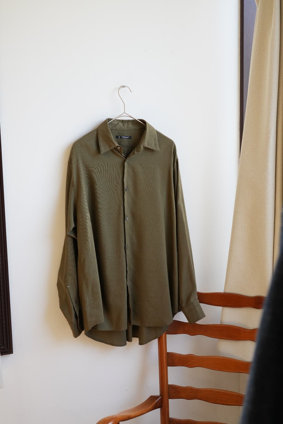 MAATEE&SONS "SHORT POINT SHIRTS KHAKI OX"