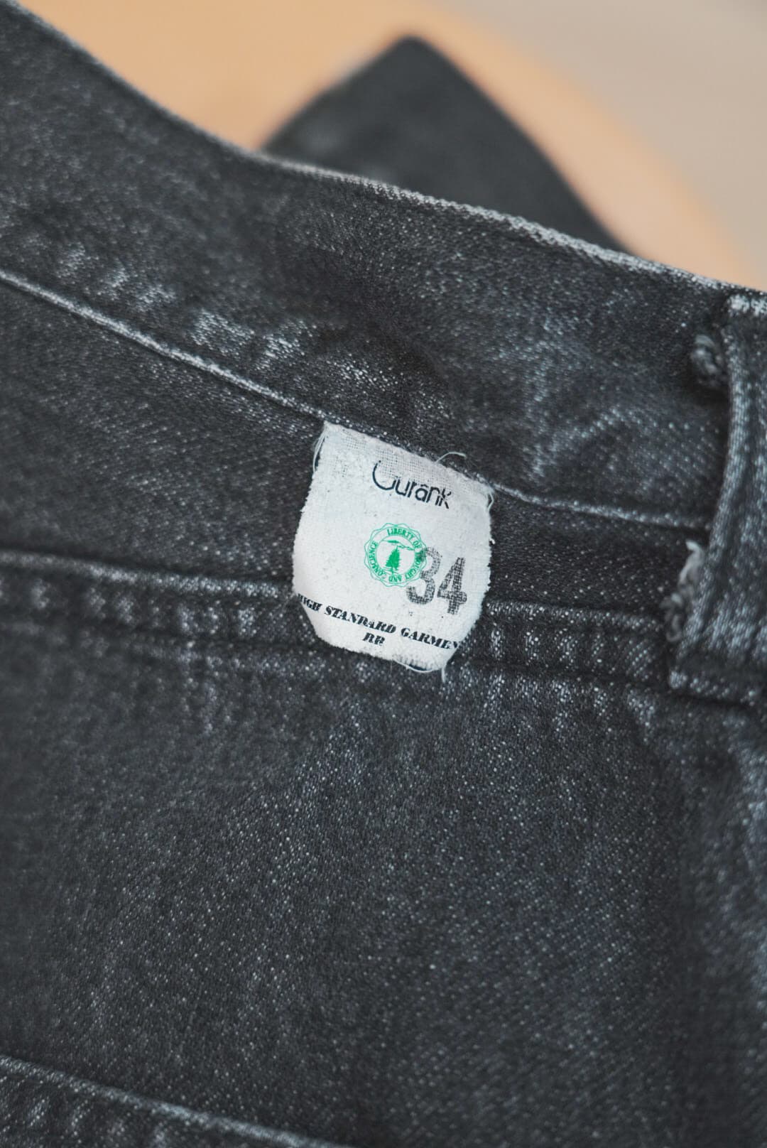 Gurank "Distressed Selvage Jeans" [BLACK]