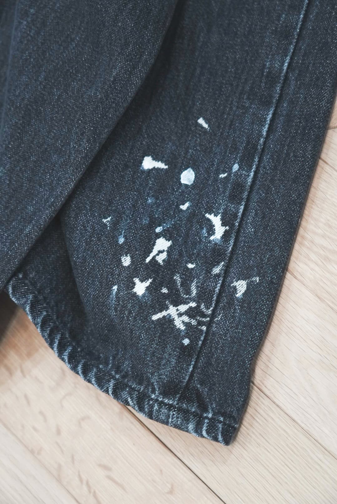 Gurank "Distressed Selvage Jeans" [BLACK]