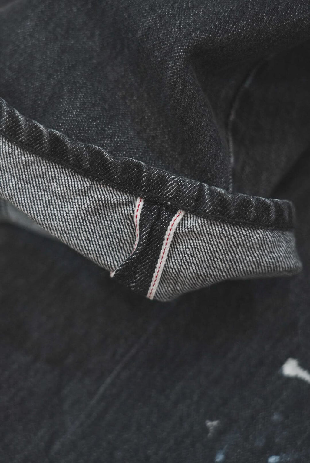 Gurank "Distressed Selvage Jeans" [BLACK]