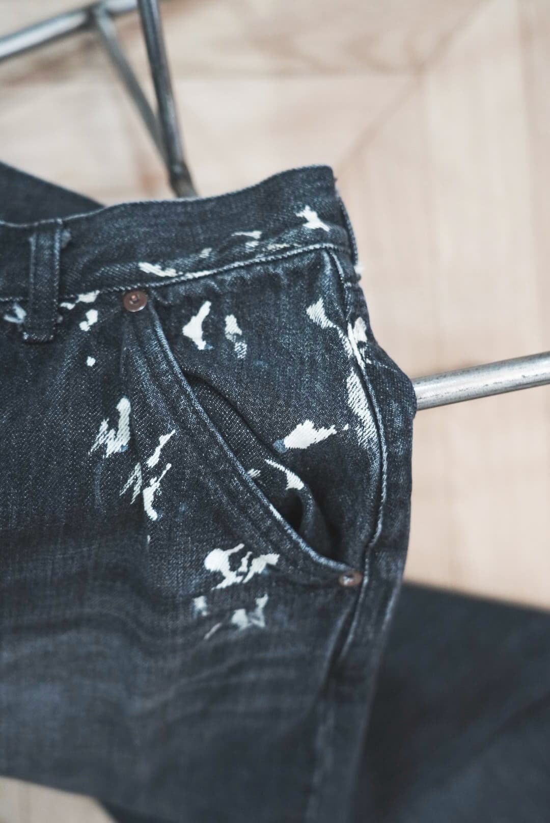 Gurank "Distressed Selvage Jeans" [BLACK]