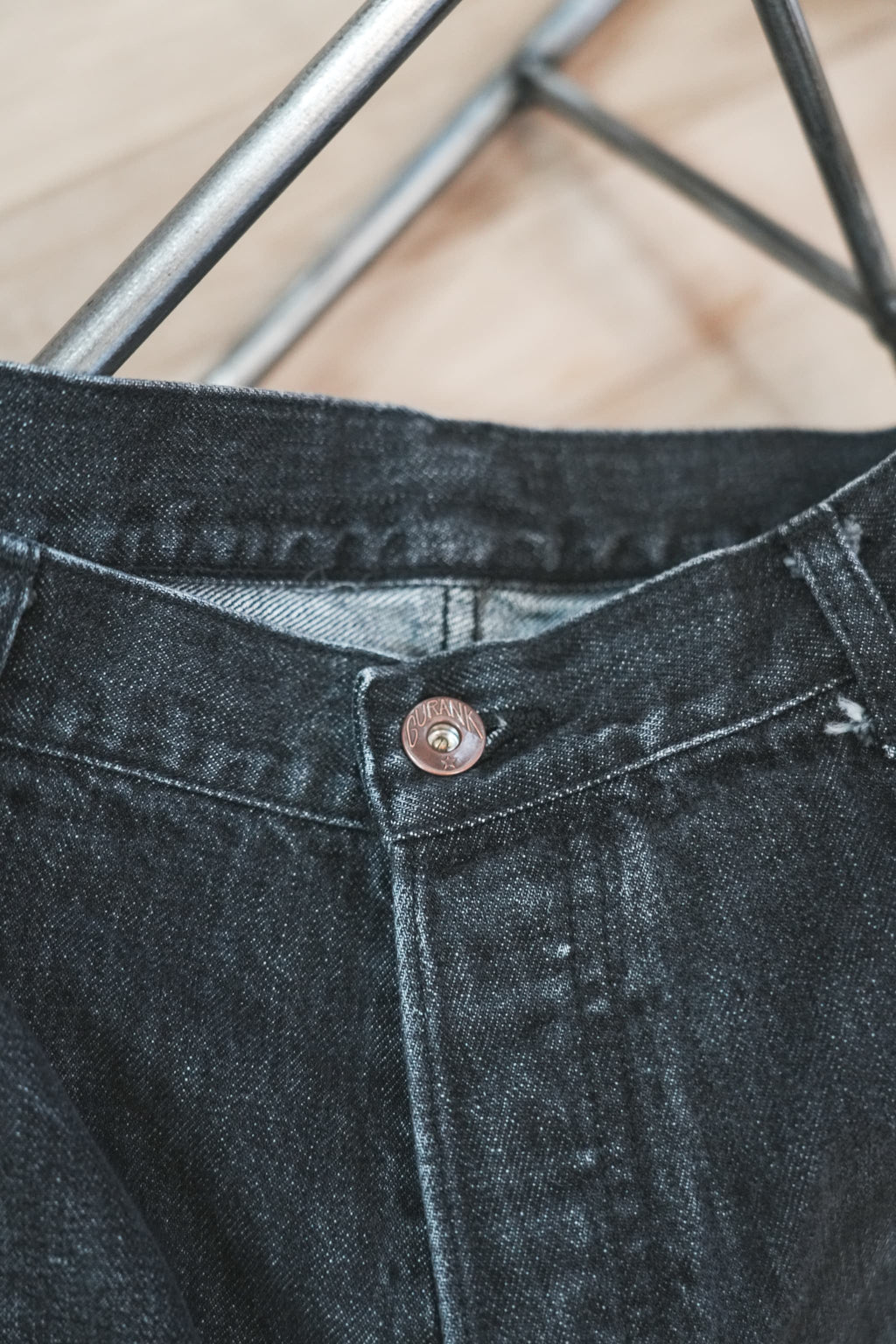 Gurank "Distressed Selvage Jeans" [BLACK]