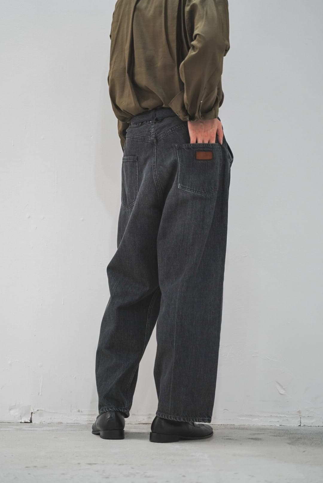 Gurank "Distressed Selvage Jeans" [BLACK]