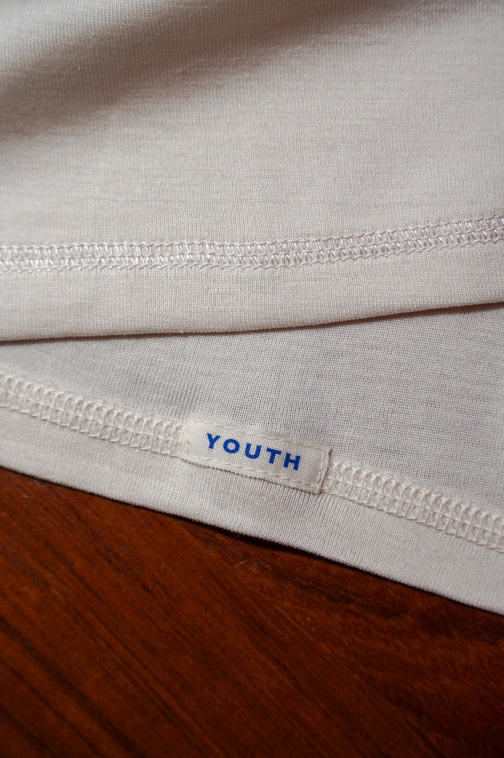 Olde Homesteader YOUTH "SILK RIB CREW NECK LONG SLEEVE" [ECRU]