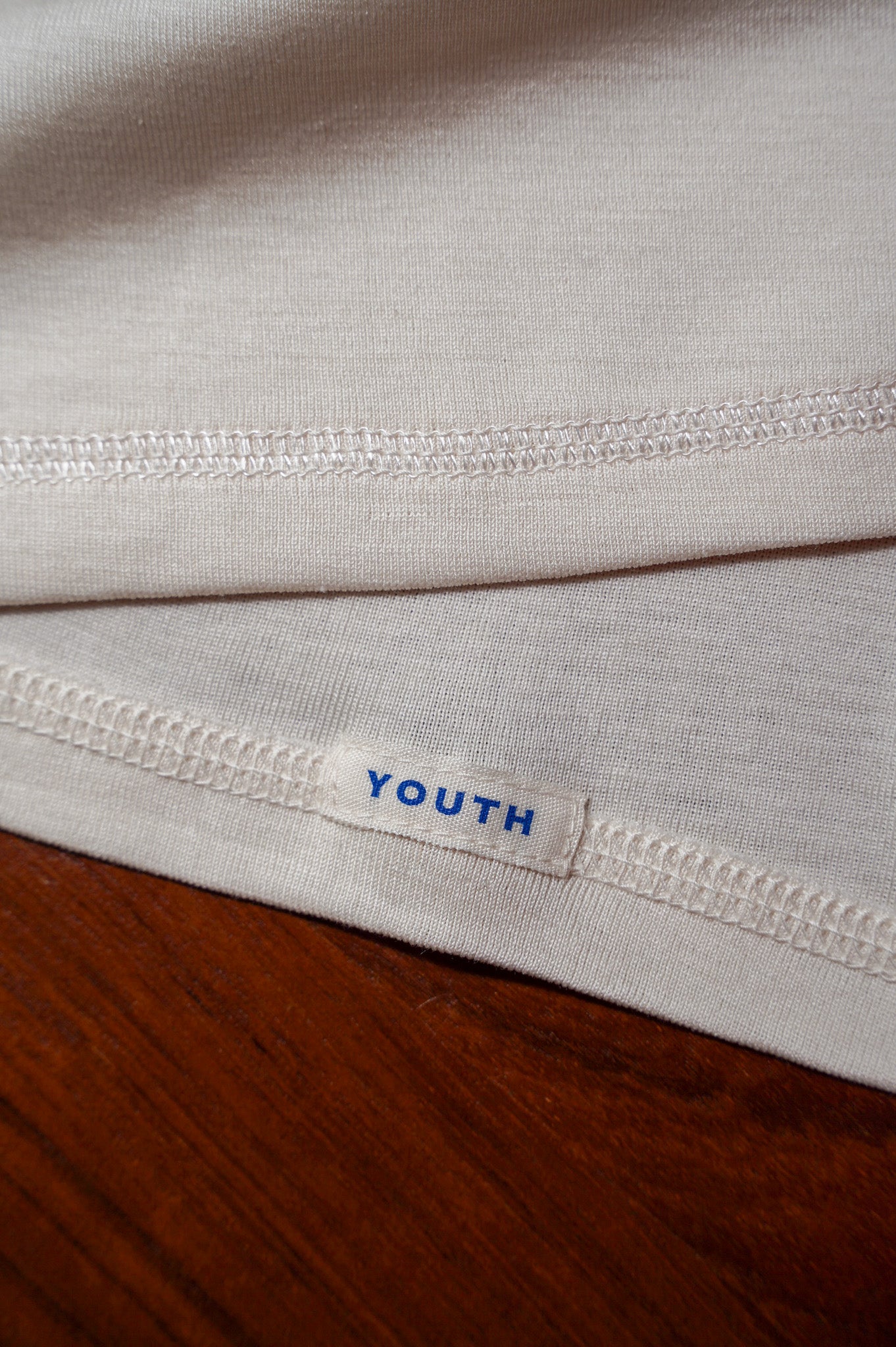 Olde Homesteader YOUTH "SILK RIB CREW NECK LONG SLEEVE" [ECRU]
