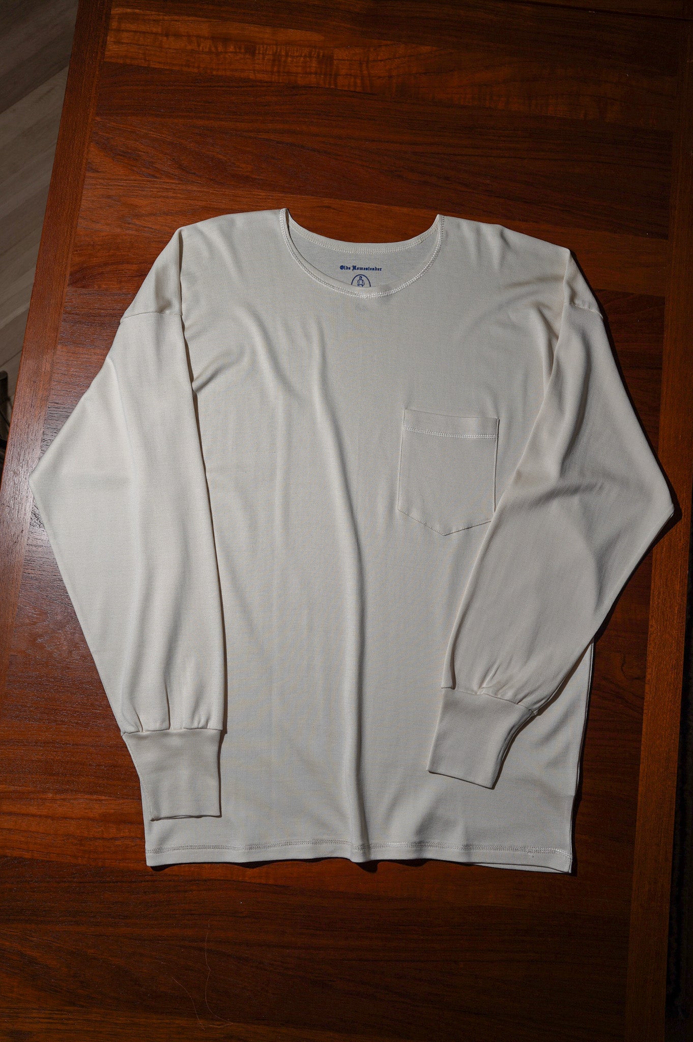 Olde Homesteader YOUTH "SILK RIB CREW NECK LONG SLEEVE" [ECRU]