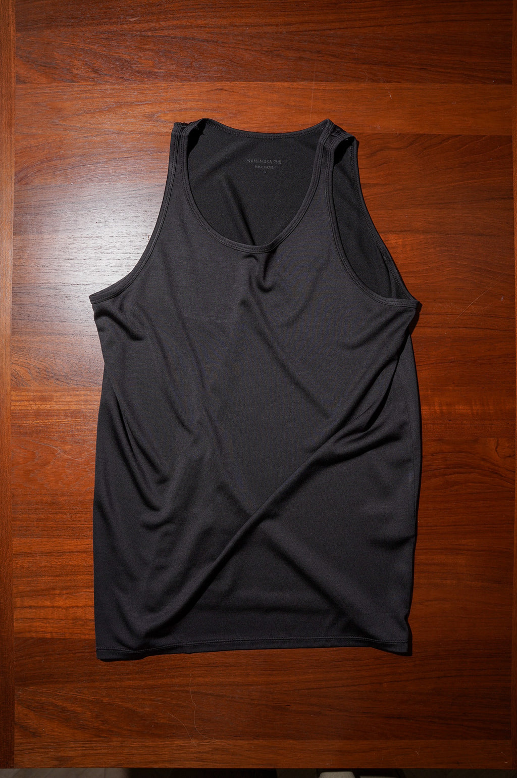 KANEMASA PHIL. "22G Silk Pack Tank" [CHARCOAL]