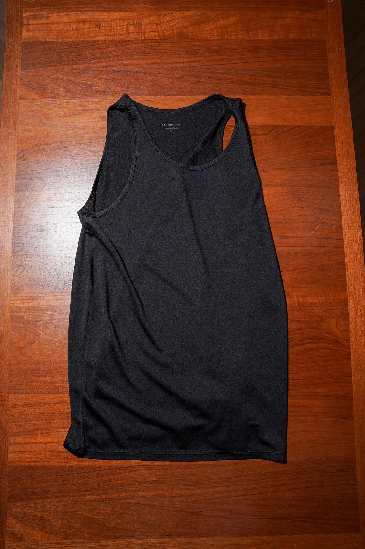 KANEMASA PHIL. "22G Silk Pack Tank" [BLACK]