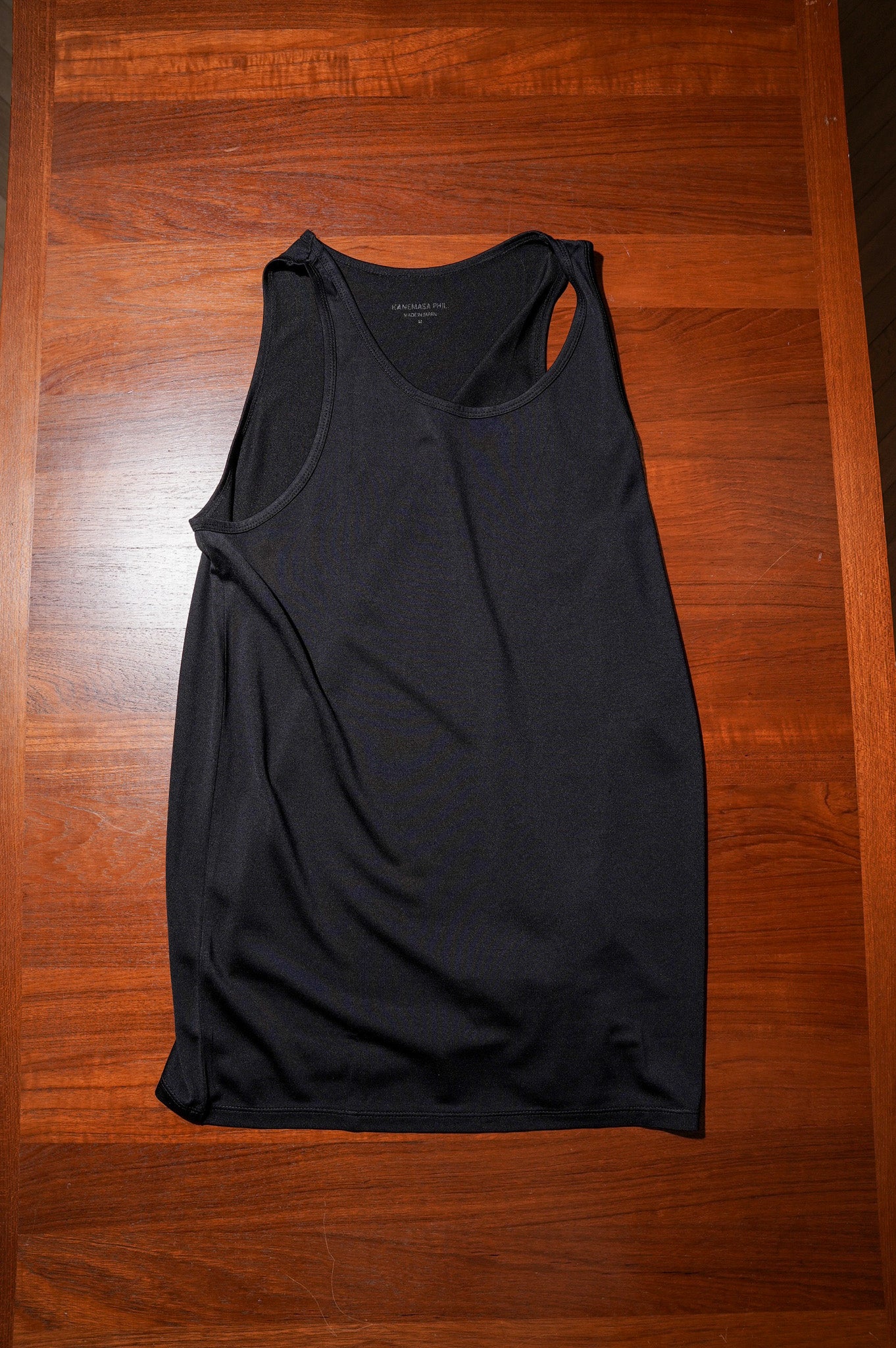 KANEMASA PHIL. "22G Silk Pack Tank" [BLACK]