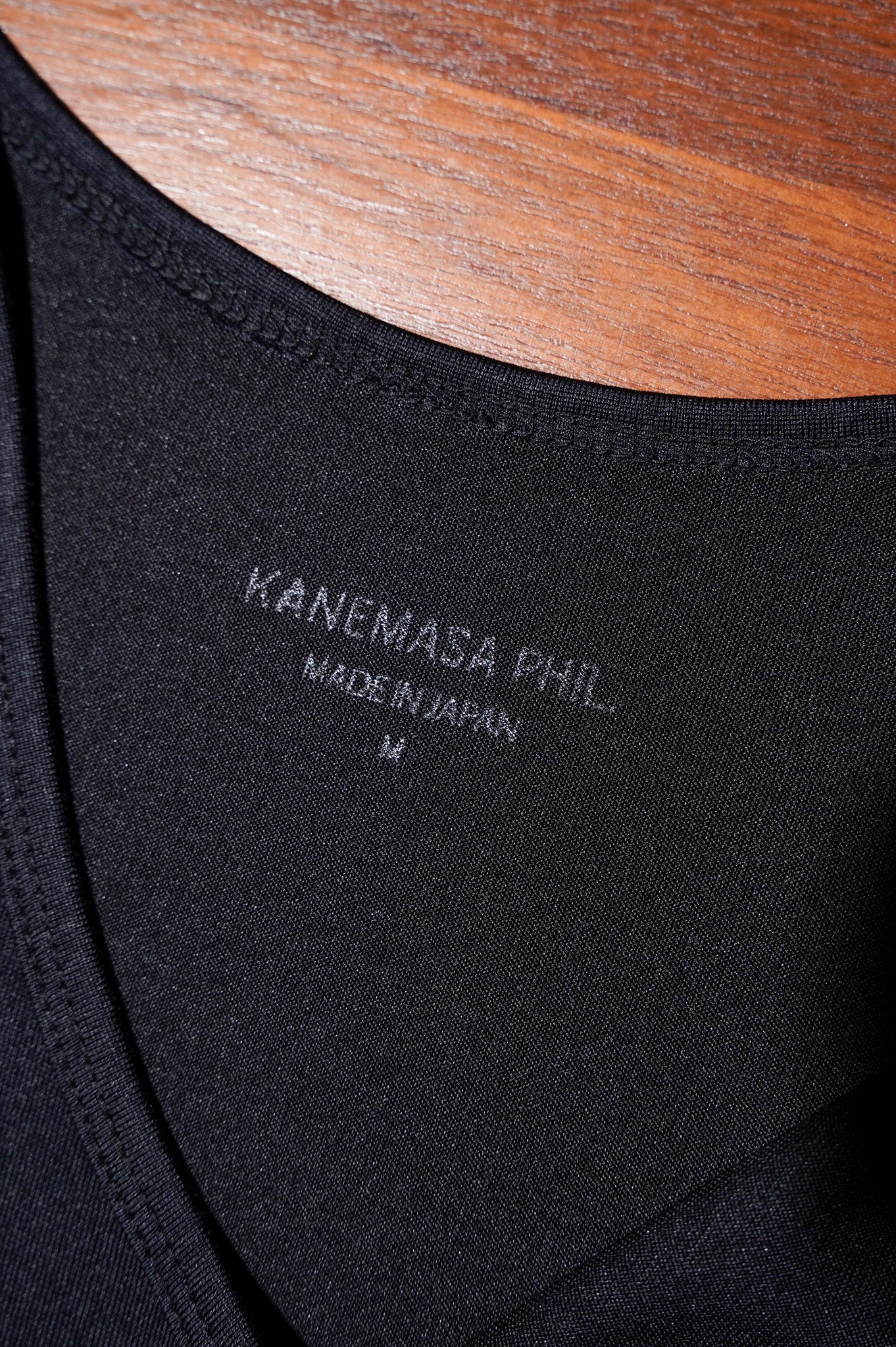 KANEMASA PHIL. "22G Silk Pack Tank" [BLACK]