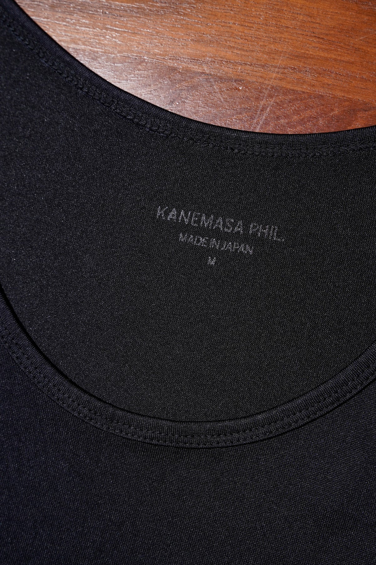 KANEMASA PHIL. "22G Silk Pack Tank" [BLACK]