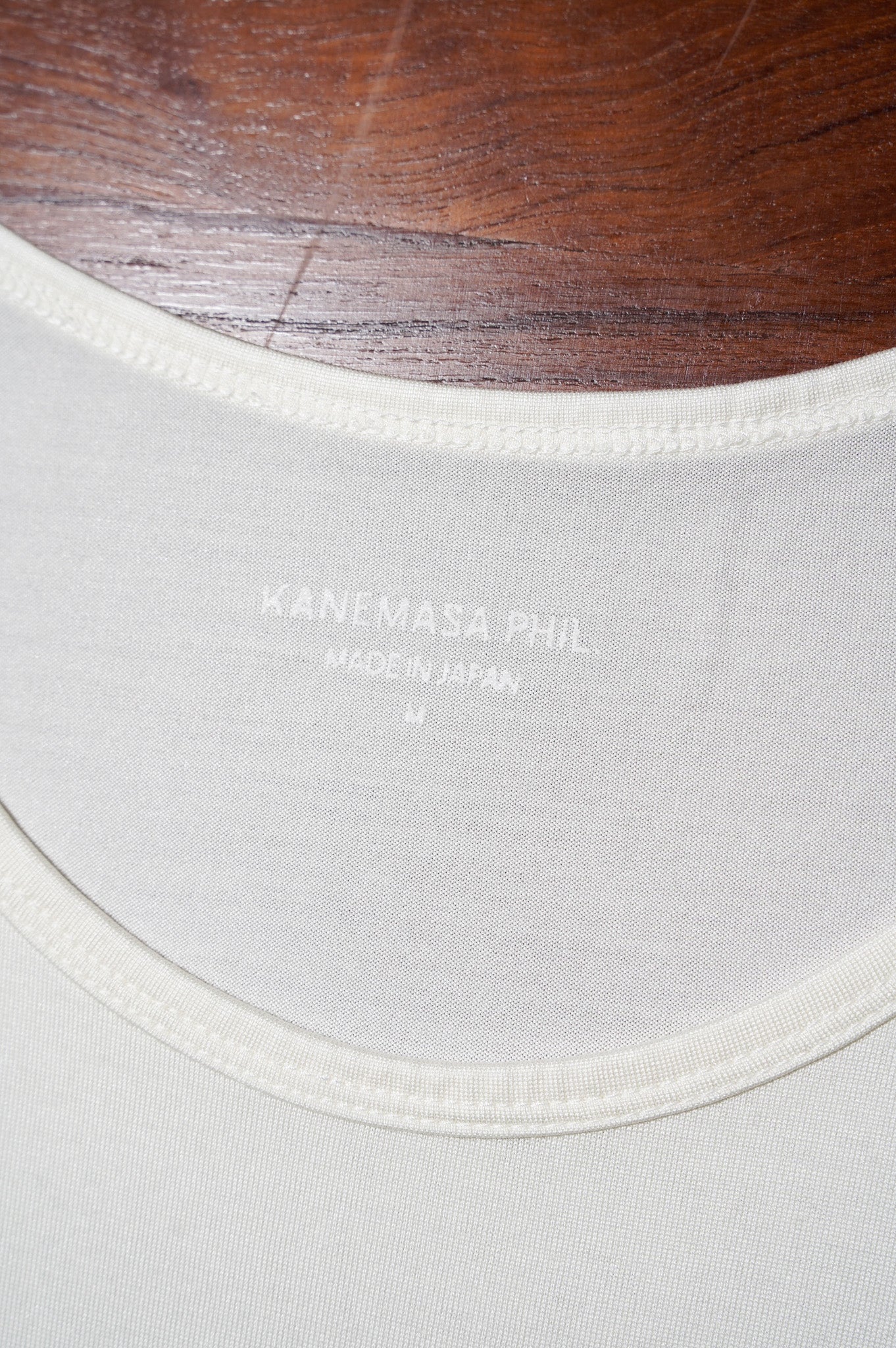 KANEMASA PHIL. "22G Silk Pack Tank" [WHITE]