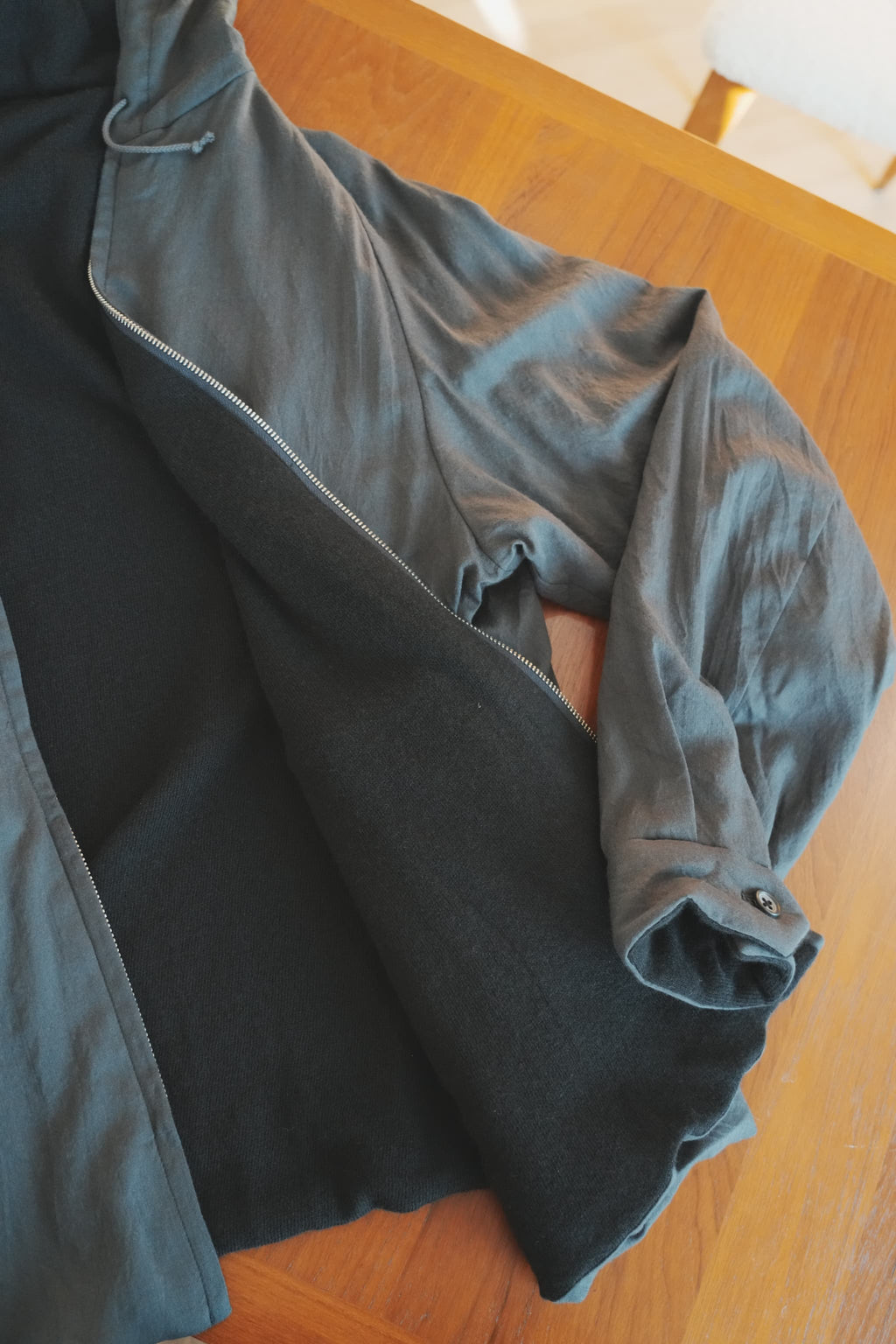 MAATEE&SONS "H/A WOOL HOOD BLOUSON"