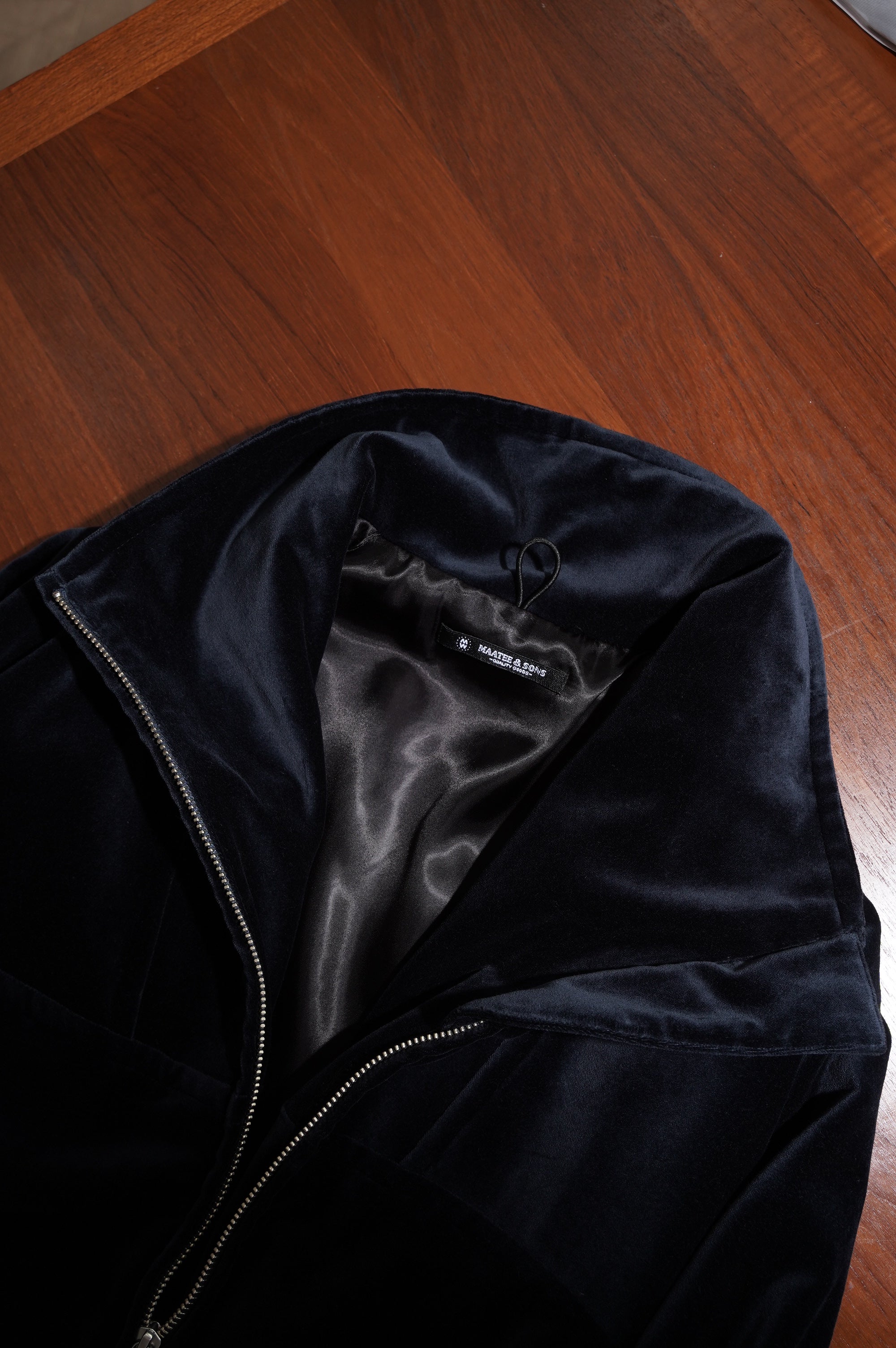 MAATEE&SONS "VELVET STAND JACKET" [NAVY]