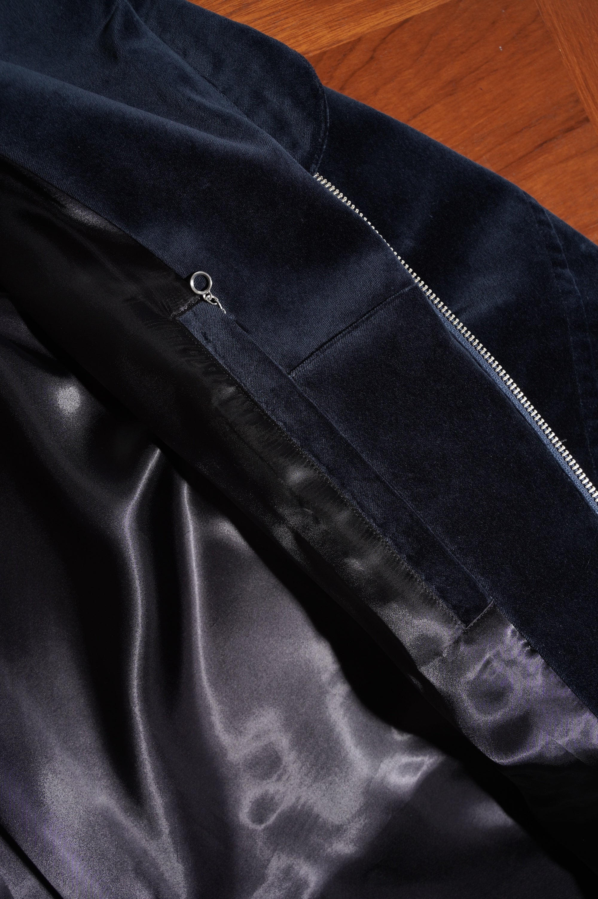 MAATEE&SONS "VELVET STAND JACKET" [NAVY]