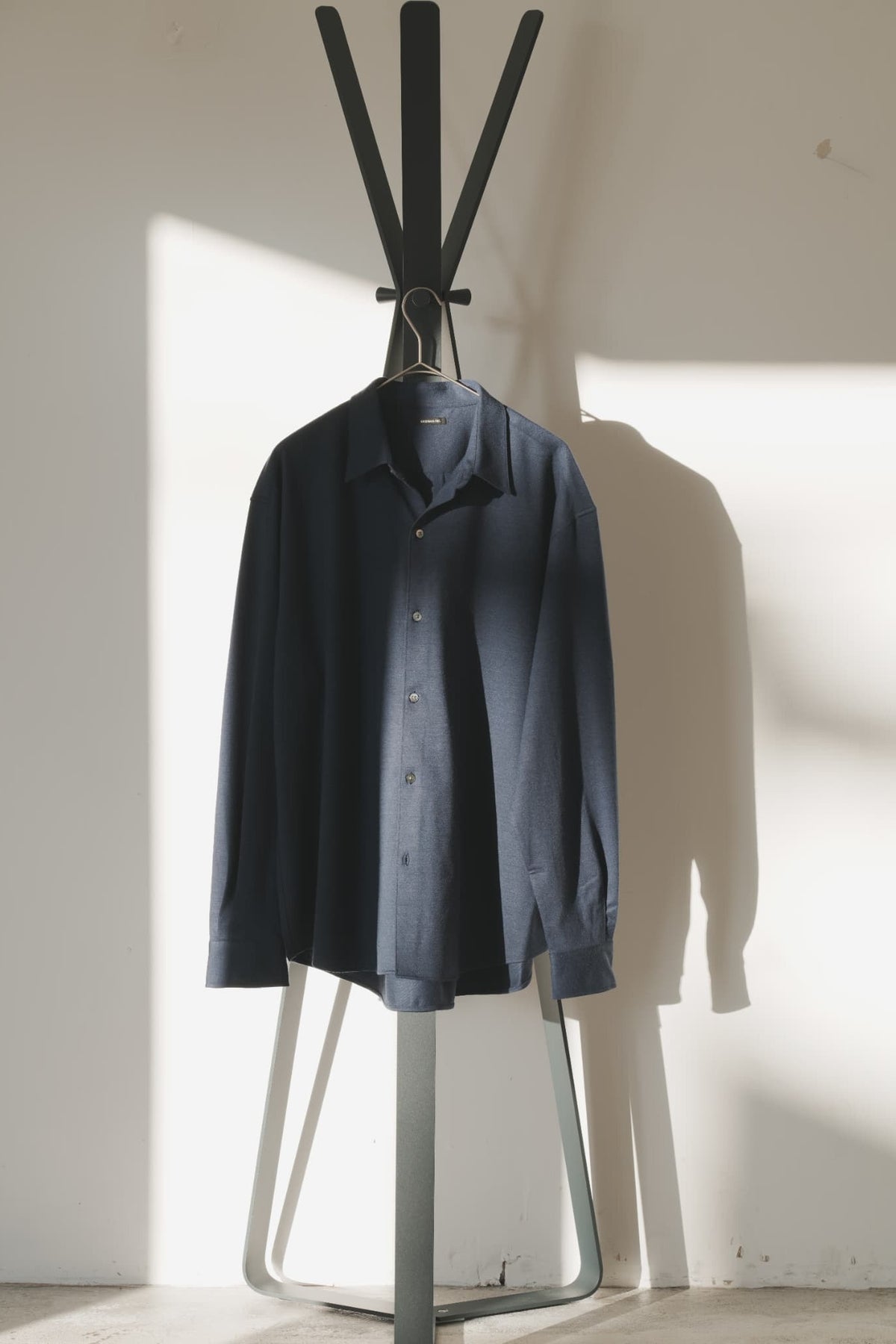KANEMASA PHIL. "36G Cashmere Wool Ideal Shirt" [NAVY]