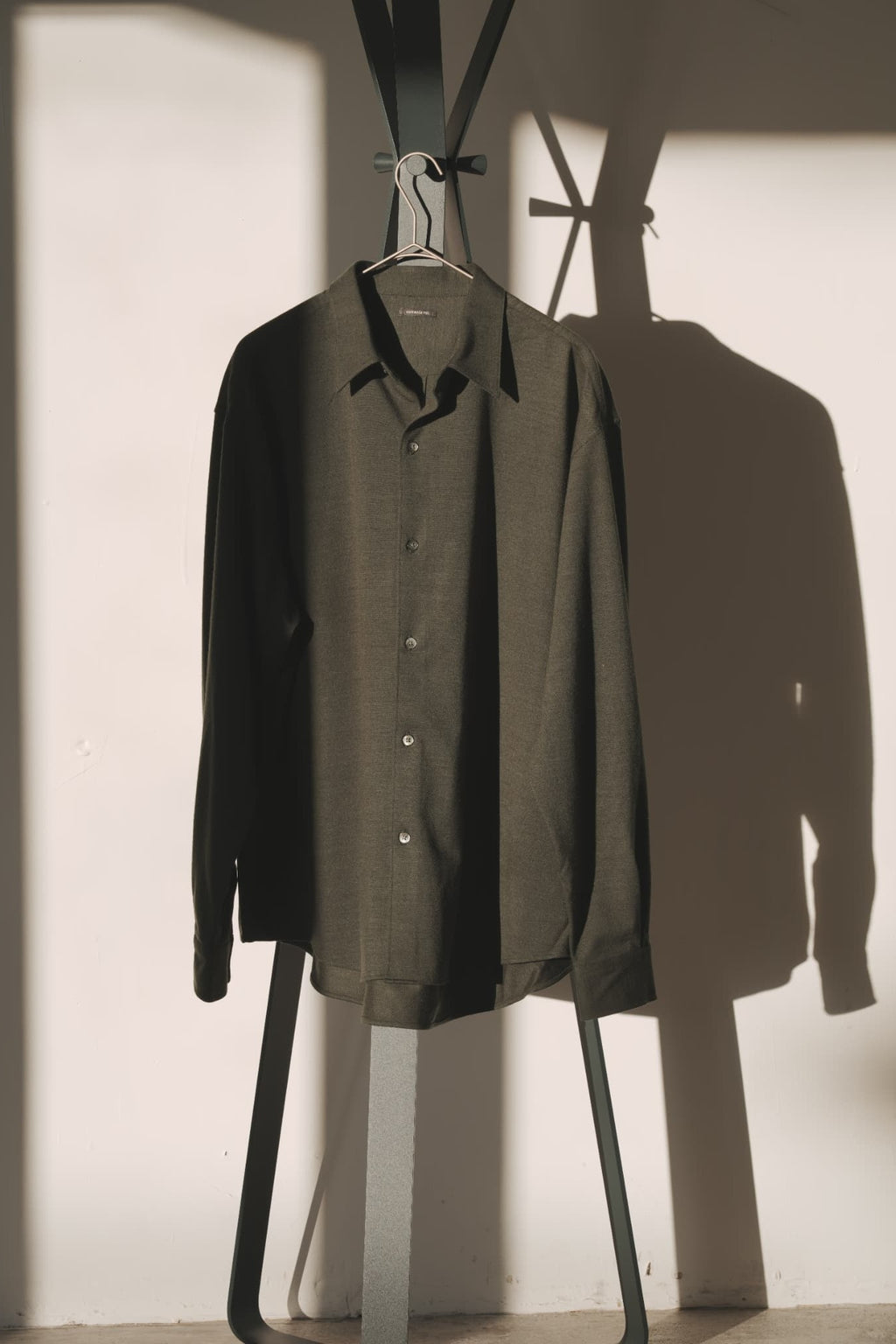 KANEMASA PHIL. "36G Cashmere Wool Ideal Shirt" [OLIVE]