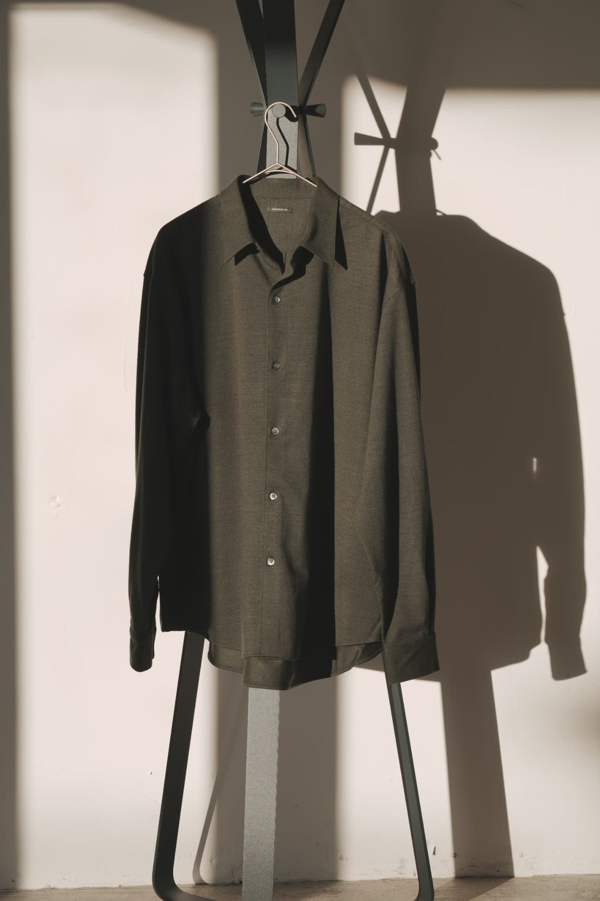 KANEMASA PHIL. "36G Cashmere Wool Ideal Shirt" [OLIVE]