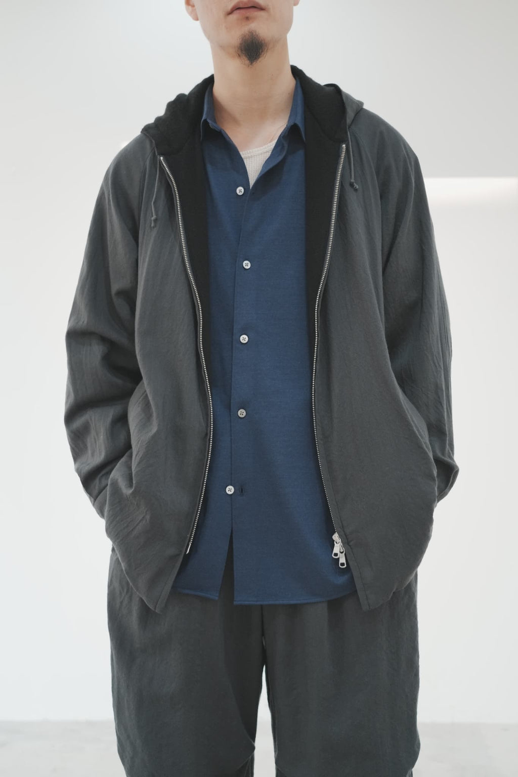 MAATEE&SONS "H/A WOOL HOOD BLOUSON"