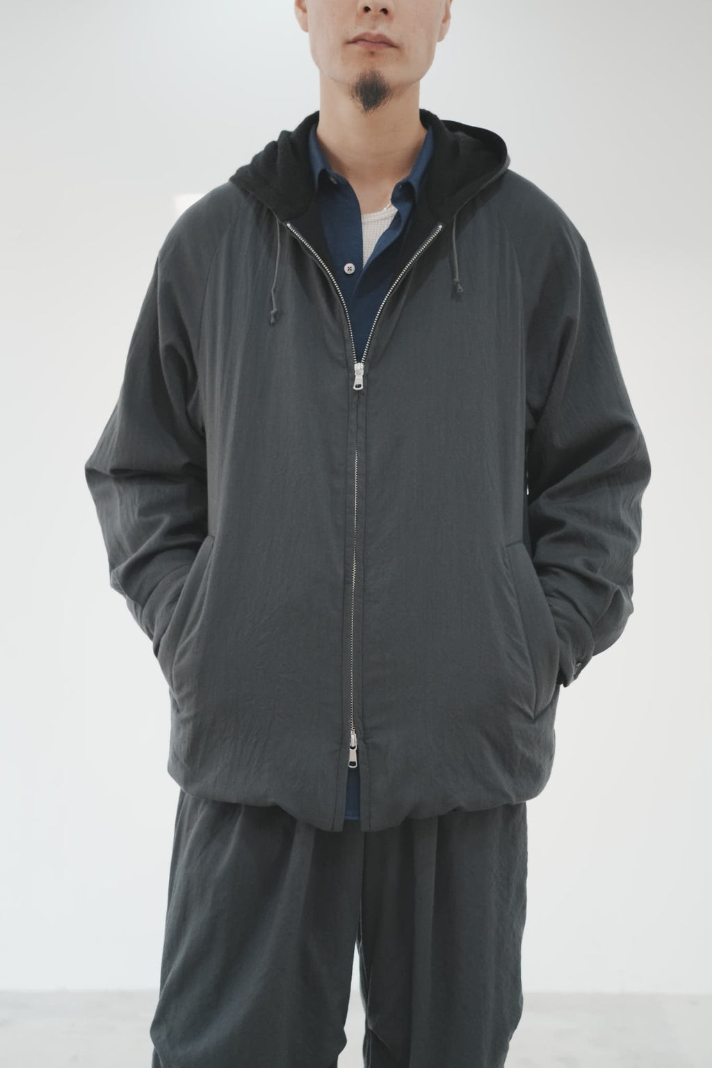 MAATEE&SONS "H/A WOOL HOOD BLOUSON"