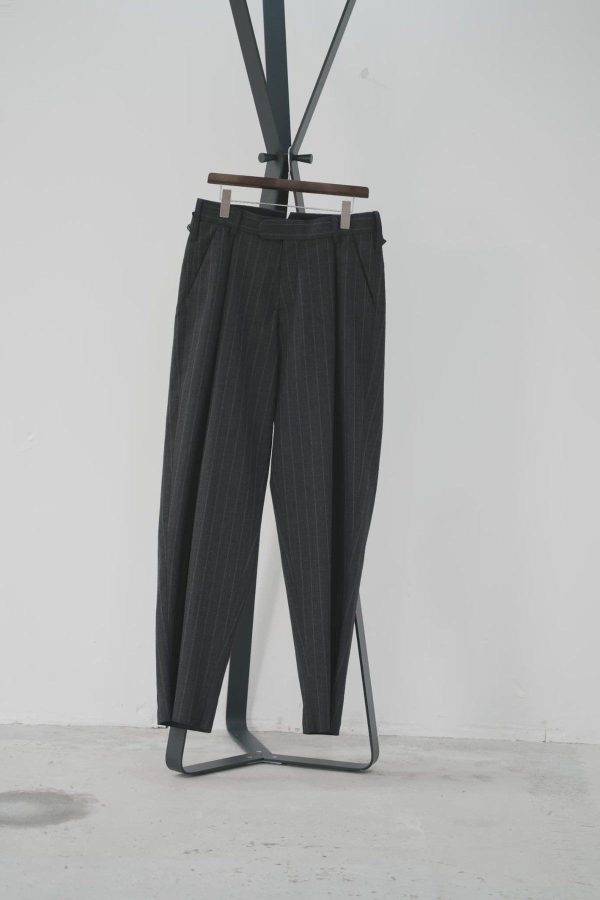 MAATEE&SONS "Military Slacks" SHARKSKIN [Gray Stripe]