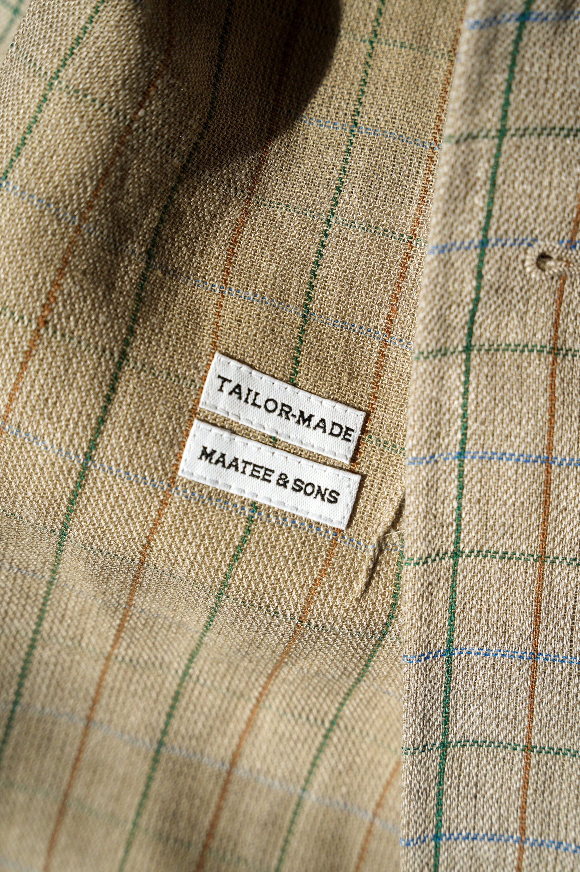 MAATEE&SONS "HENRI" [生成りTATTERSALL]