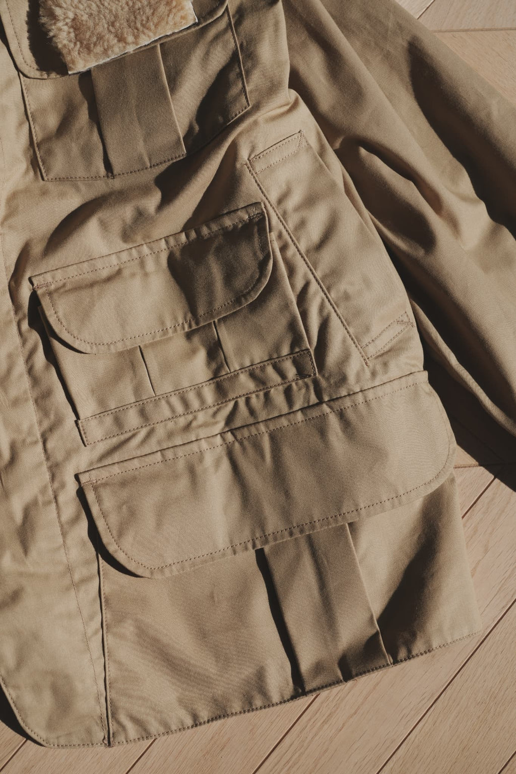 Gurank "Oiled Cotton Fishing JK" [BEIGE]