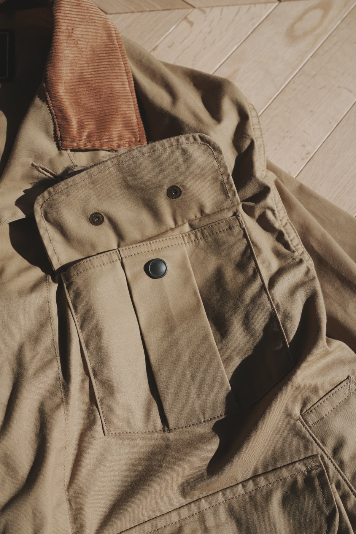 Gurank "Oiled Cotton Fishing JK" [BEIGE]