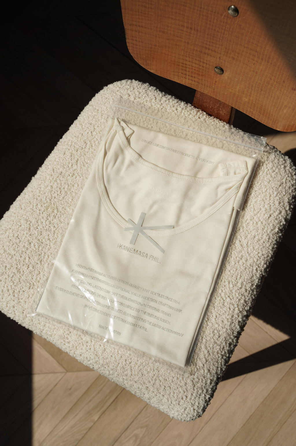 KANEMASA PHIL. "22G Silk Pack Tank" [WHITE]