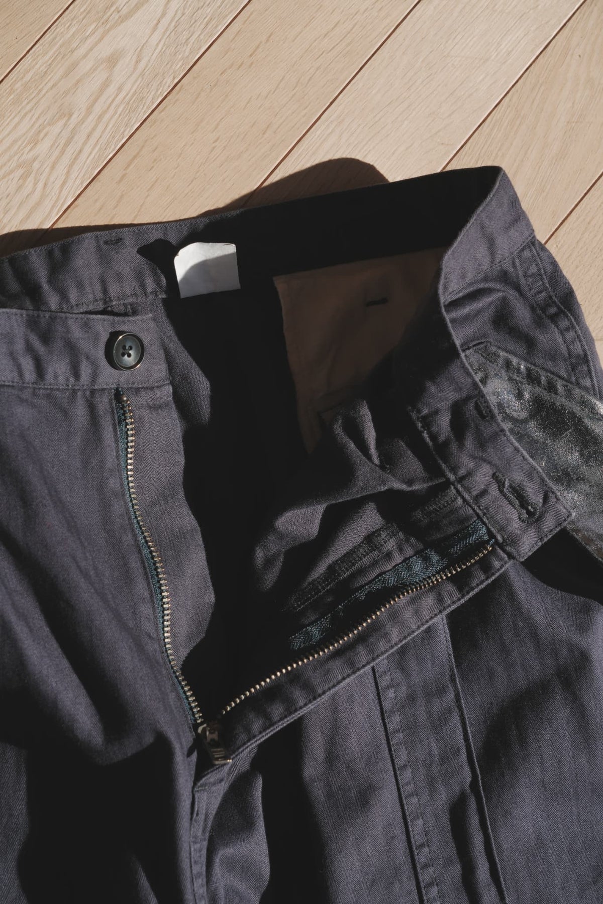 Gurank "Herringbone Cargo Pants" [NAVY]