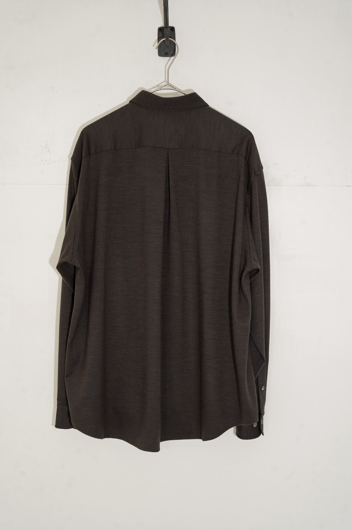KANEMASA PHIL. "36G cashmere ideal shirt" [Shetland Grey]