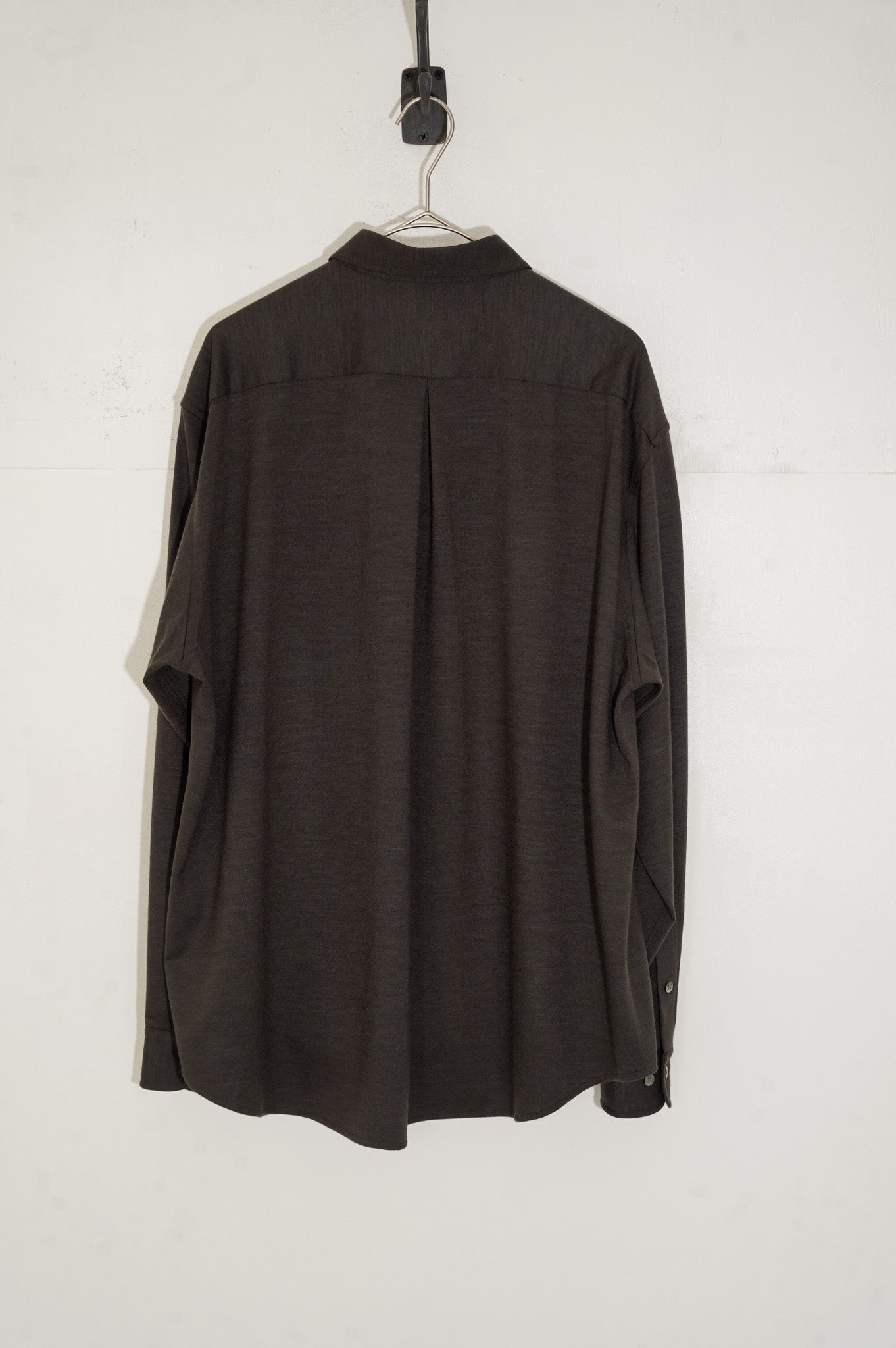 KANEMASA PHIL. "36G cashmere ideal shirt" [Shetland Grey]