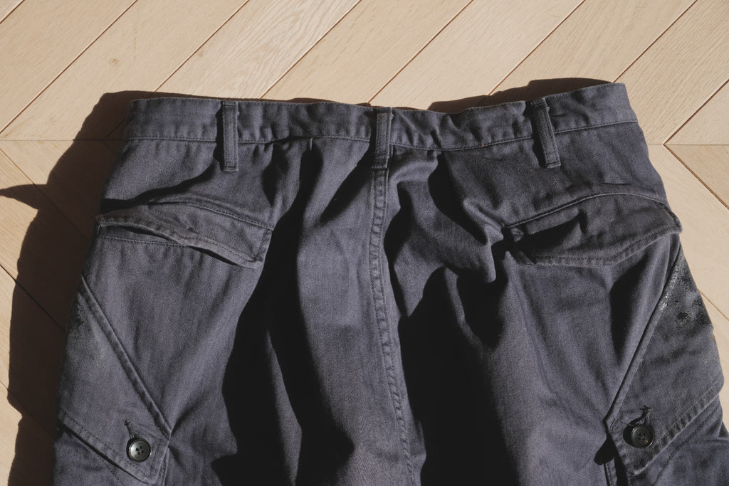 Gurank "Herringbone Cargo Pants" [NAVY]