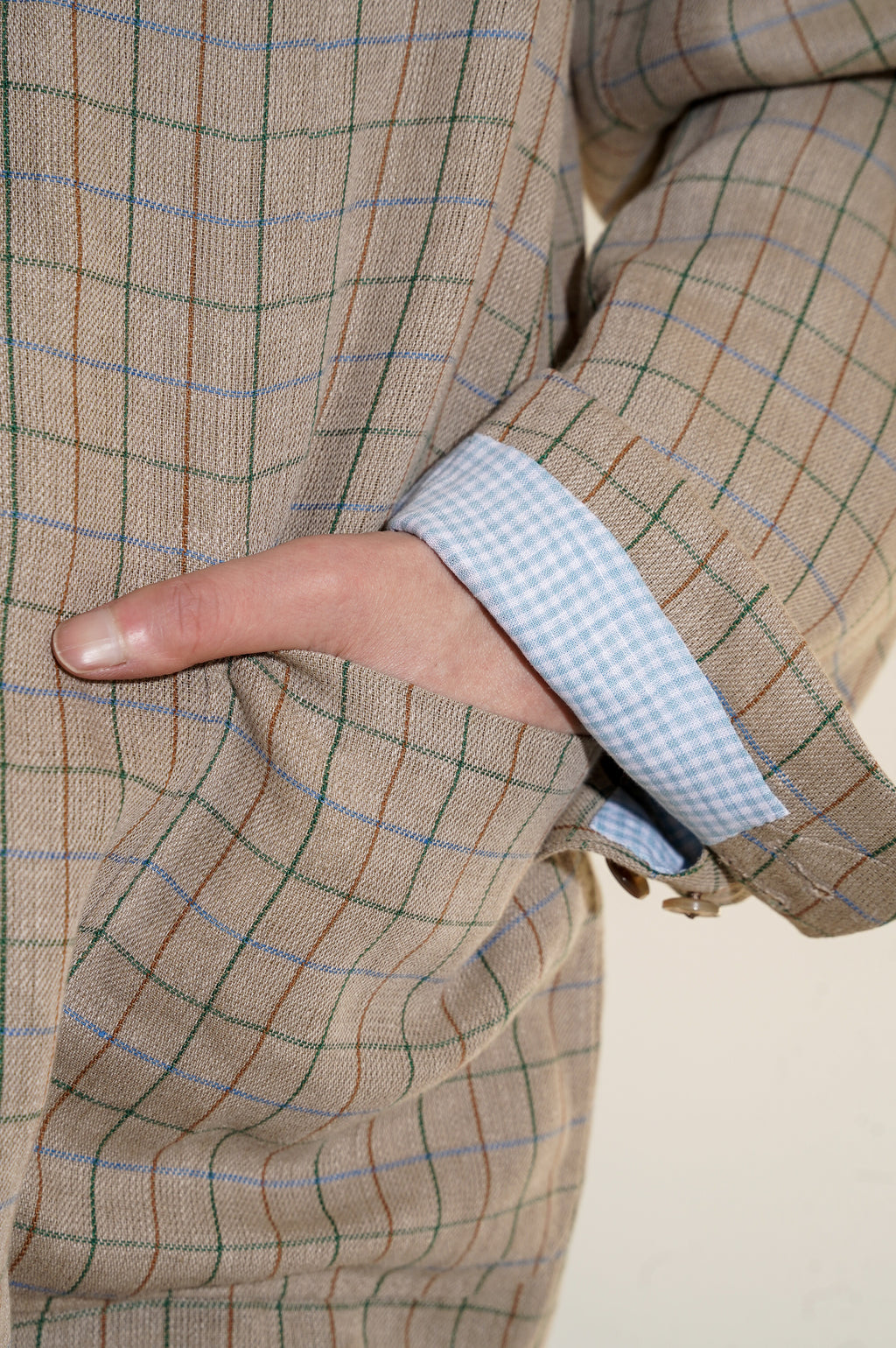 MAATEE&SONS "HENRI" [生成りTATTERSALL]