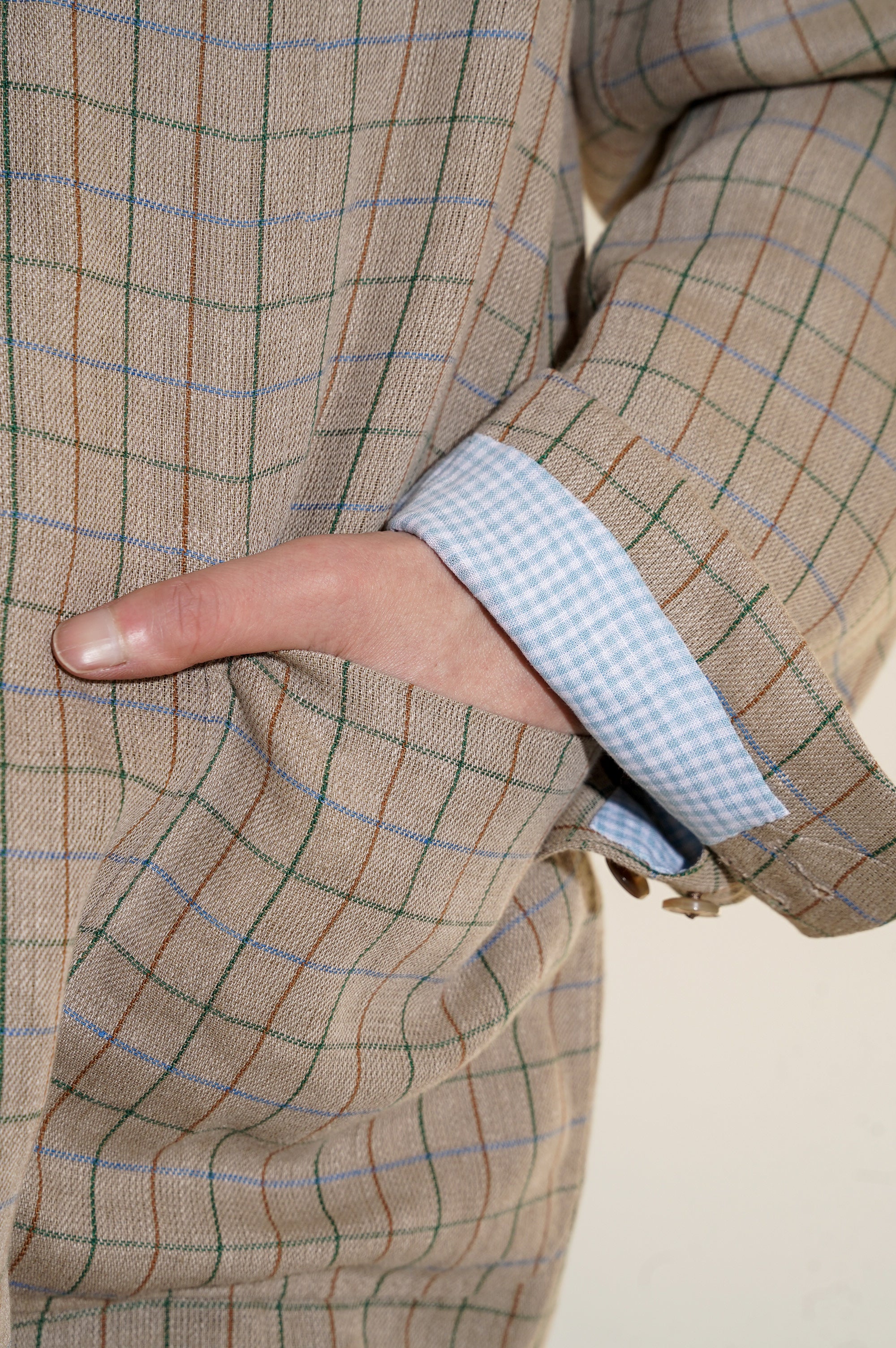 MAATEE&SONS "HENRI" [生成りTATTERSALL]