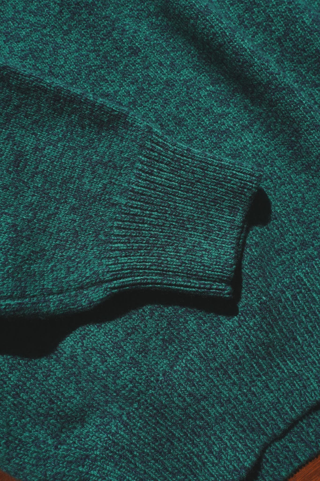 OLDE H & DAUGHTER "WOOL MOULINE TURTLE POLO P/O" [CONIFER]