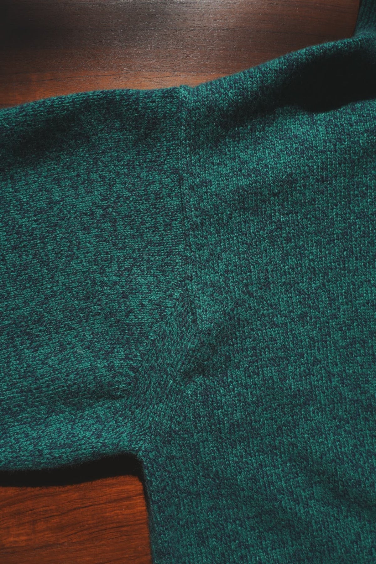 OLDE H & DAUGHTER "WOOL MOULINE TURTLE POLO P/O" [CONIFER]