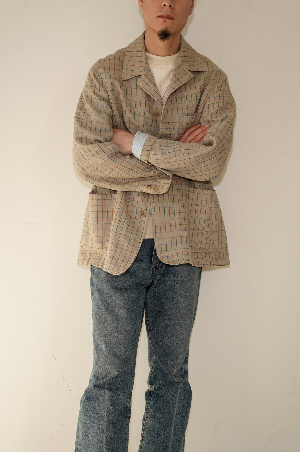 MAATEE&SONS "HENRI" [生成りTATTERSALL]