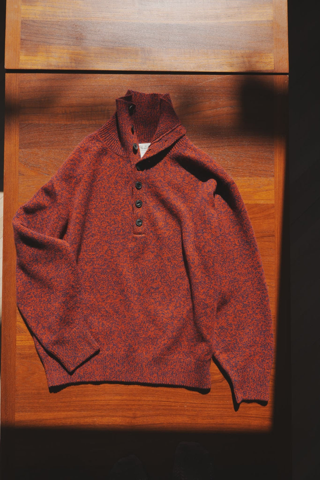 OLDE H & DAUGHTER "WOOL MOULINE TURTLE POLO P/O" [TWILIGHT]