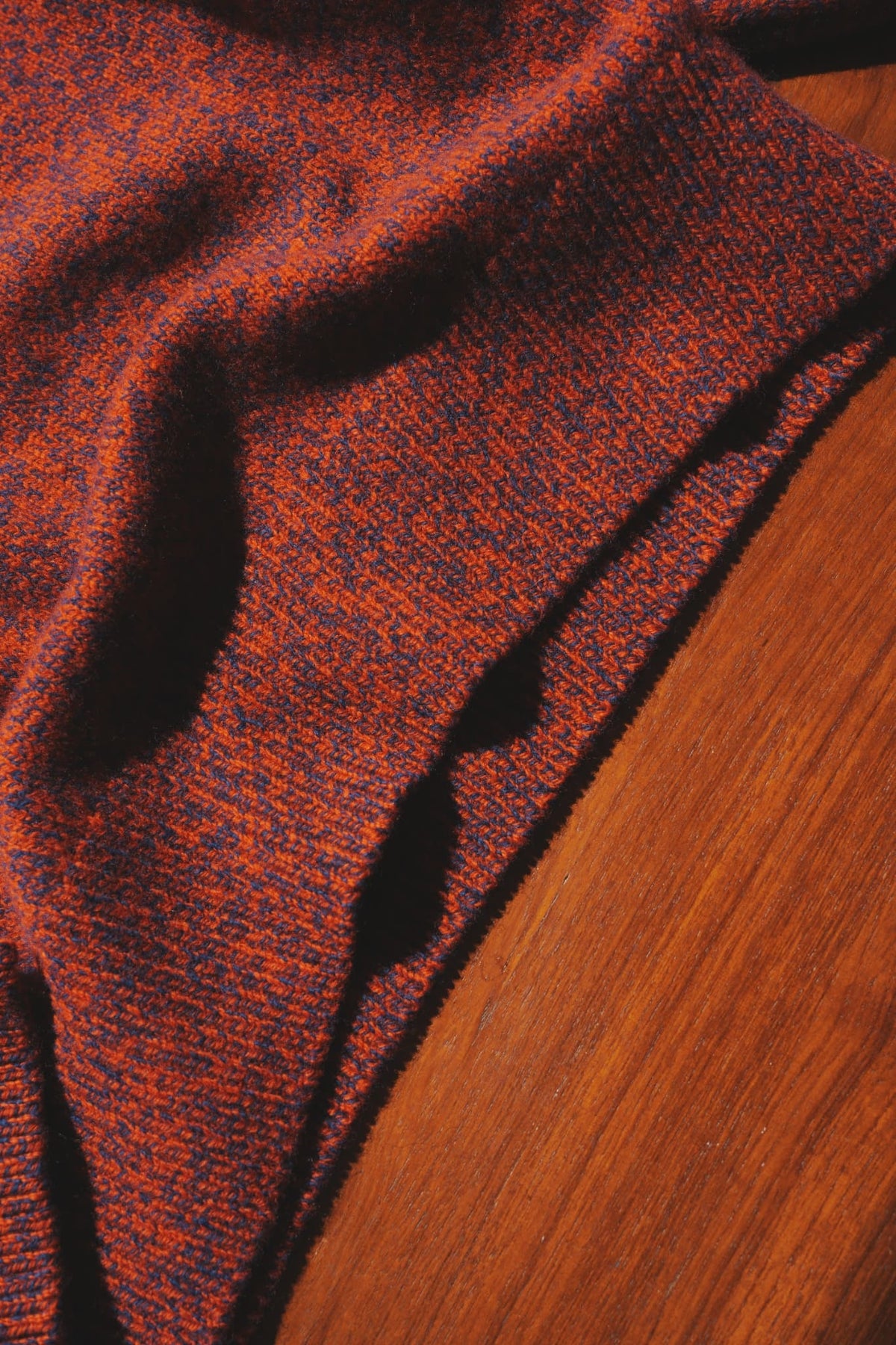 OLDE H & DAUGHTER "WOOL MOULINE TURTLE POLO P/O" [TWILIGHT]