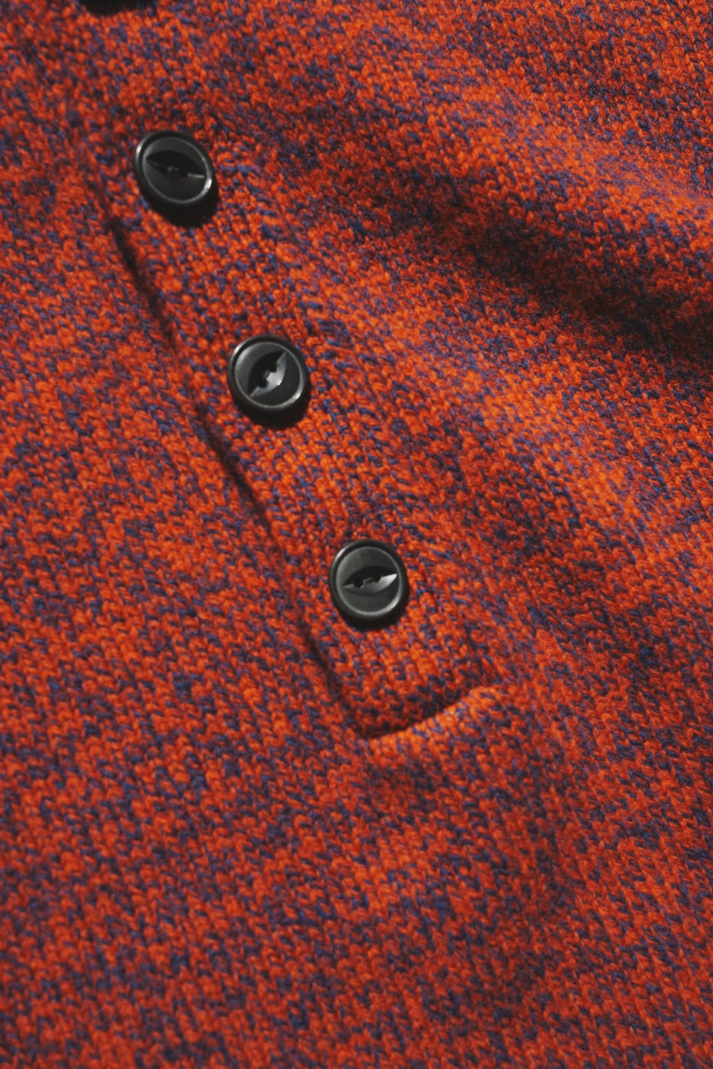 OLDE H & DAUGHTER "WOOL MOULINE TURTLE POLO P/O" [TWILIGHT]