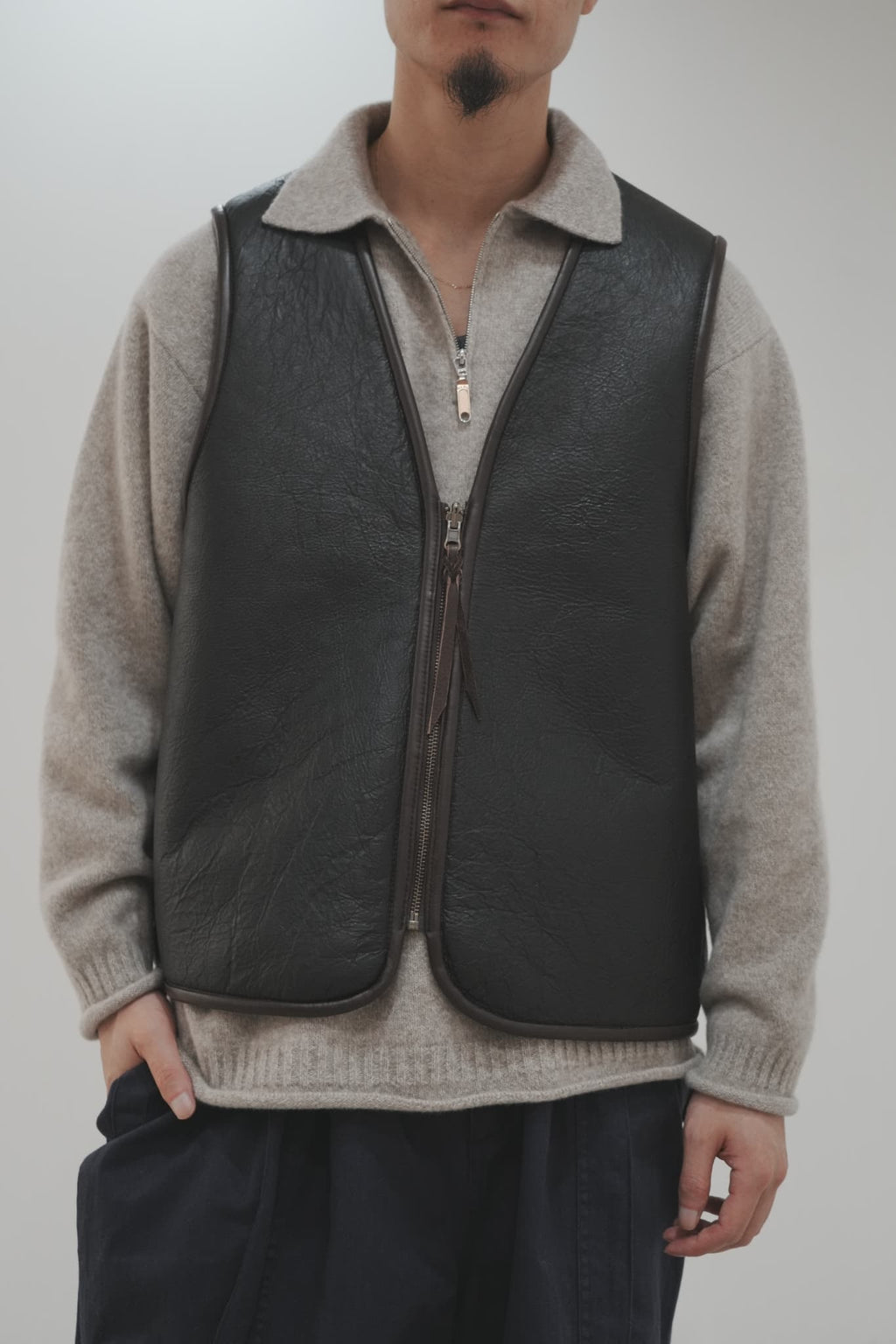 Gurank "Sheepskin Reversible Vest"
