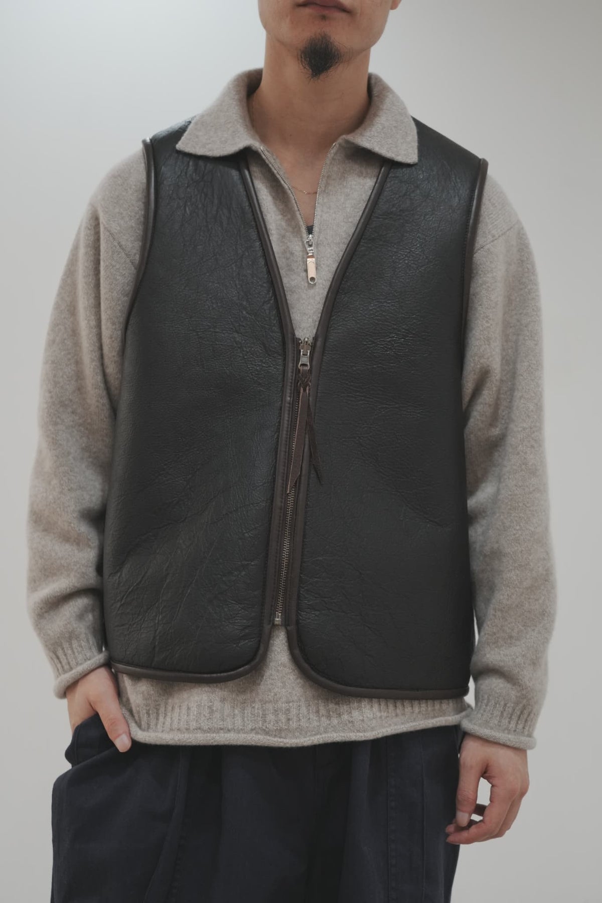 Gurank "Sheepskin Reversible Vest"