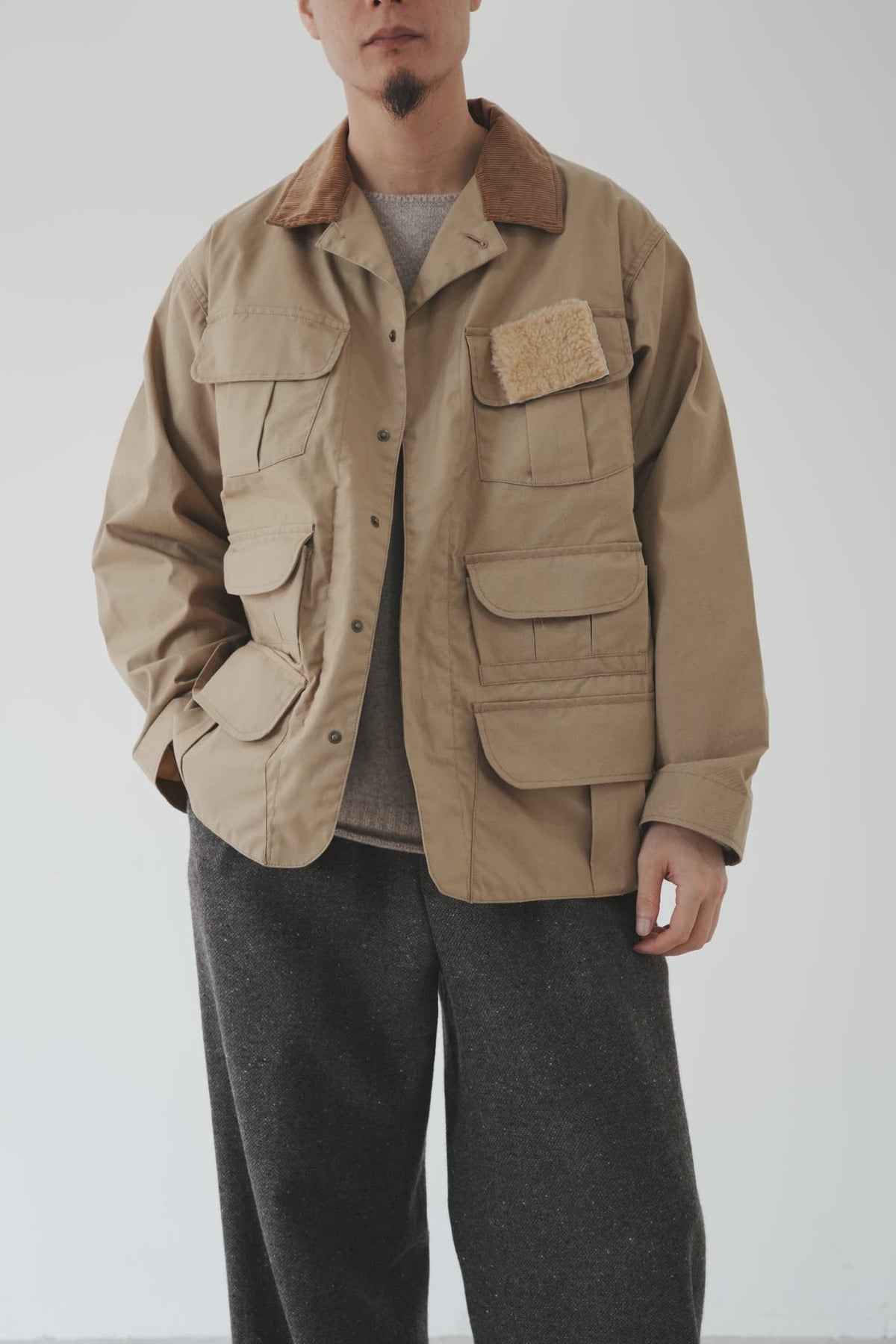 Gurank "Oiled Cotton Fishing JK" [BEIGE]