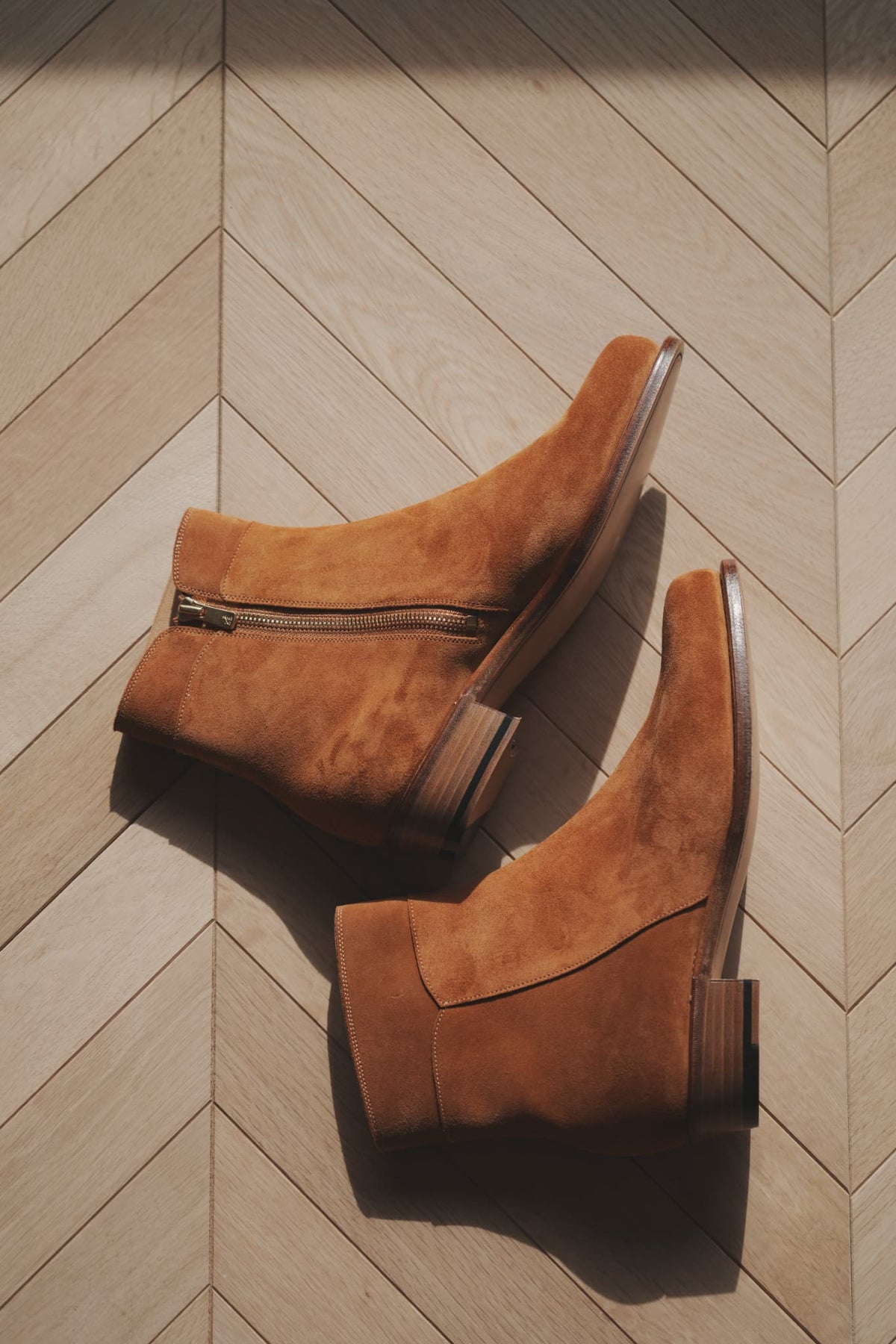 Post Production "Side Zip Boots" [Camel]