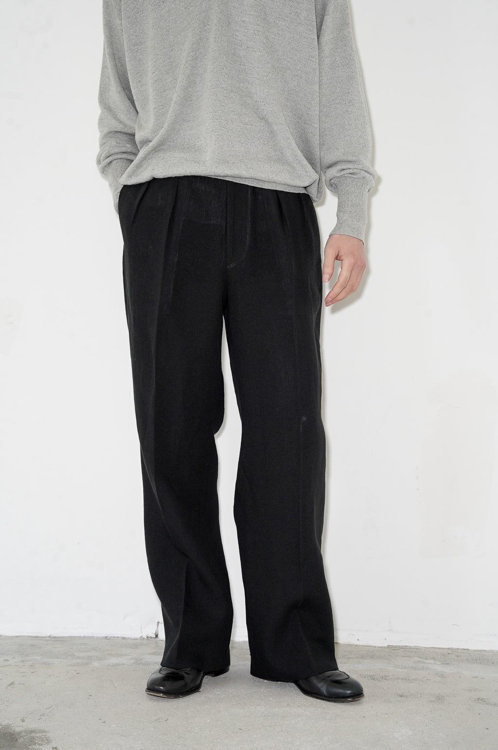 MAATEE&SONS "jeffry" [BLACK LINEN]