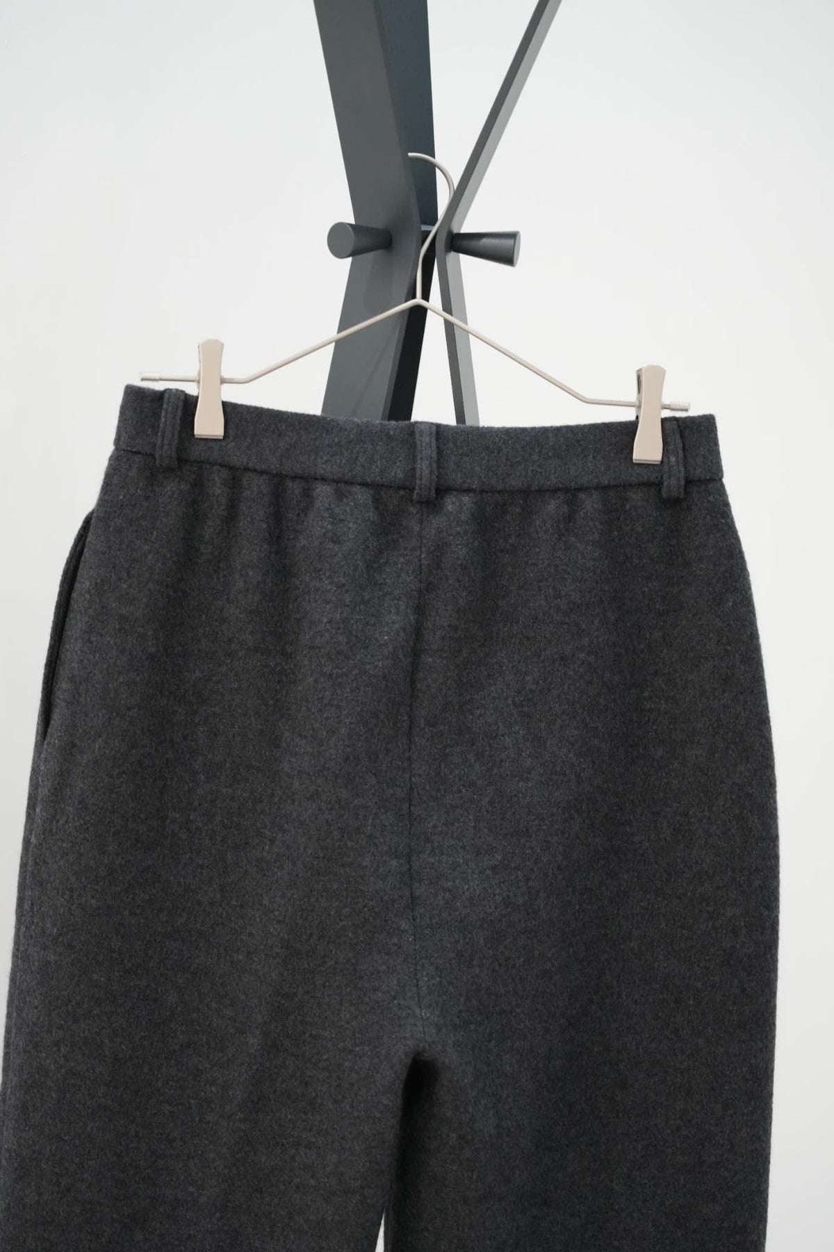 OLDE H & DAUGHTER "BOILED WOOL SLACKS" [CHARCOAL]