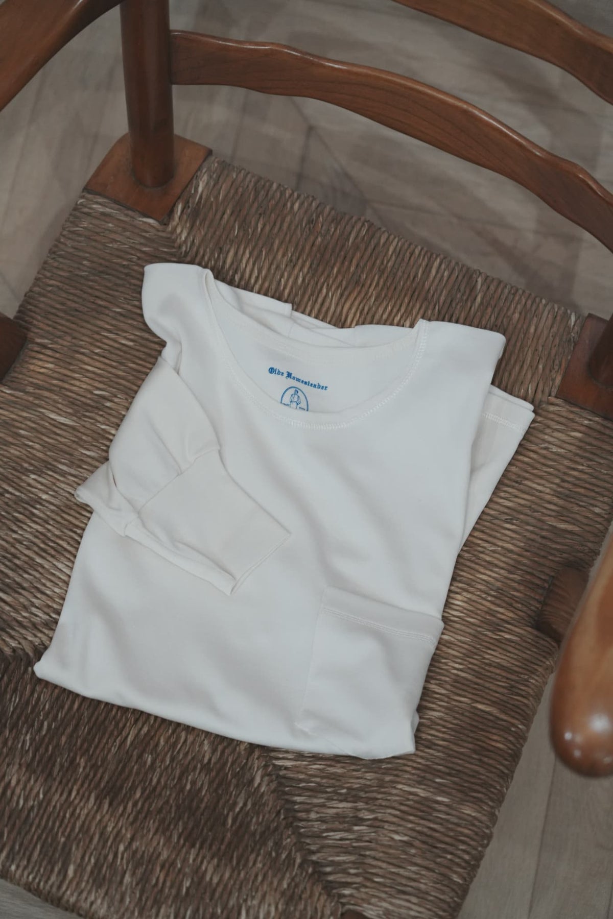 Olde Homesteader YOUTH "SILK RIB CREW NECK LONG SLEEVE" [ECRU]